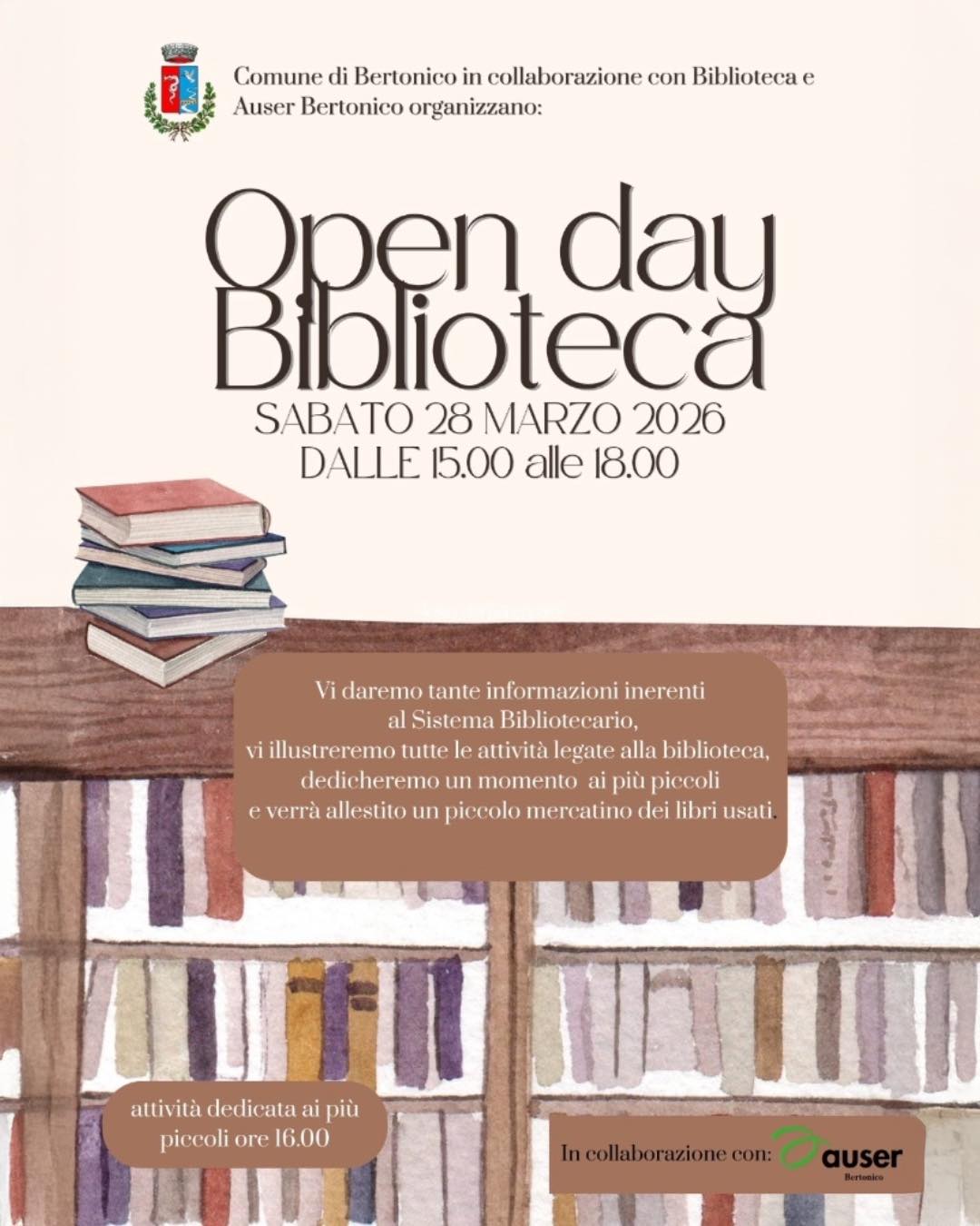 OpenDay Biblioteca 28 Marzo 2026