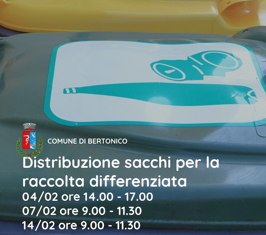 Distribuzione sacchi per raccolta differenziata