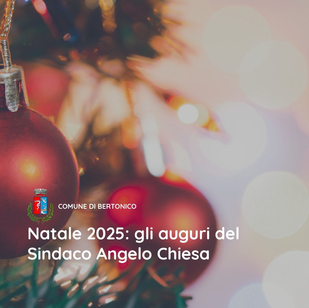 Auguri del Sindaco per il SS.Natale 2025